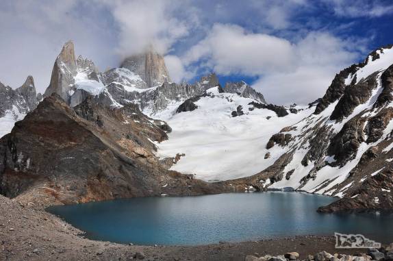 De volta à Laguna de Los Tres, no parque Los Glaciares, região de El Chaltén, no sul da patagonia argentina